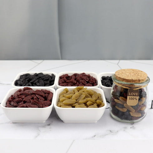 ginojex 500g (680Pcs) 5 Fake Dried Fruit Artificial Dried Blueberries Faux Cranberry Simulation Blackcurrant Dry