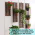60cm (23.6") ShopLaLa Wall Planter - Wooden Hanging Planter for Indoor Plants, Plant Stand, Air Plant Succulent Holder