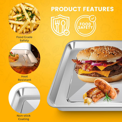 12" 12" Baking Pan for Breville Smart Oven, Compatible with Ninja SP100 SP101 SP1001C SP201 Air Fry Oven