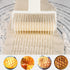 Lamoutor 2Pcs Lattice Roller Cutter, DIY Baking Tool for Pastry, Cookie, Pie, Pizza, and Bread