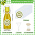 20 Pack Favors(5.07 oz,Clear) Queekay Mini Swing Top Glass Bottles for Vanilla Extract Homemade Olive Oil Bottles