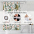 72x78 Inch Dinosaur Themed Bathroom Shower Curtain Green Dino Tropical Leaves with Hooks Waterproof Fabric Polyester