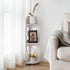 Waterproof Corner Shelf Stand, Storage Organizer for Bathroom, Perfect for Small Space, White Toilet Paper Stand