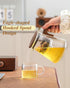 ZENS Magnetic Tea Pot, Enchanted Glass Teapot with Infuser and Magnetic Suction Lid for Mess-Free Loose Tea Diffusers