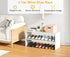 Closet, 2-Tier Closets, Space,Hallway,Bedroom,Bathroom,6-12 White Shoe Rack Organizer for Expandable Shoe Shelf