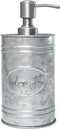 Autumn Alley Galvanized Farmhouse Soap Dispenser, Rustic Kitchen & Bathroom Accessories, 17.5 oz, Grey