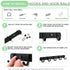 Ihomepark Wall Mounted Coat Hooks, Heavy Duty Metal 5 Coat Hanger Rack for Coat, Hat, Towel, Purse, Keys (Black)