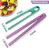 Toaster Tongs - (Set of Two) Silicone Tongs for Cooking - Toast Tongs - Salad Tongs - Cooing Tongs - Rubber Tongs - Plastic Tongs - Mini Tongs - Small Tongs for Kids - Silicon Tongs by SCS Studio