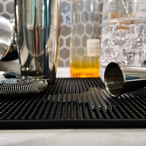 Highball & Chaser Bar Mat 18 x 12 - Thick, Durable, Non-Slip Service Mat for Coffee, Bars, Restaurants