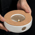 Ceramic Teapot Warmer, 6 Inches Teapot Heater, Tea Light Warmer for Teapot and Mugs (Candles not Included)