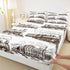 Manfei Train Kids Fitted Sheet Queen Size, Retro Steam Locomotive Train Bedding
