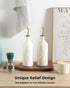 20 Oz Set 1 Sweejar Ceramic Olive Oil Dispenser Bottle Relief Opaque Oil Cruet Protects To Reduce Oxidation Suitable