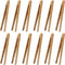 12 Pcs Bamboo Tongs, 7 Inch Toast Tongs for Serving Pickle, Muffin, Cheese, Fruits, Salad, Toast & Bread