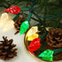 C6 50 25ft BOHON Red White and Green Christmas Lights Outdoor Faceted LED Plug in Fairy Twinkle Warm String Lights