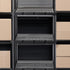 Gracious Living 4 Shelf Knect-A-Shelf, Ventilated Light Duty Storage Unit for Home, Garage, Basement, Black