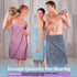 12 4 Sets Set Hotel(4 Preboun Pcs Bath Towels and Washcloths Microfiber Bathroom Beach Pool Towel Quick Dry Coral
