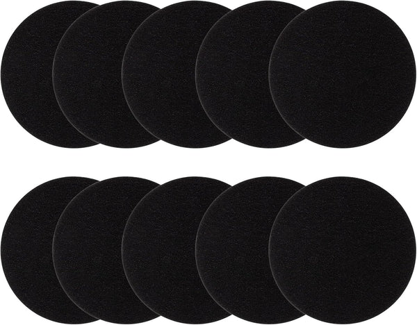 10 Pack Charcoal Filters for Kitchen Compost Bin, Replacement Filters for Countertop Bin Pail, Round 6.7 Inch.