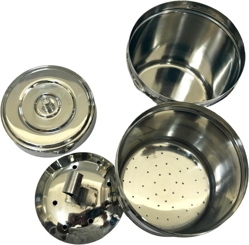 South Indian Stainless Steel Coffee Maker, Convenient 6-7 Cup Coffee Maker, Decoction Maker Brewer Dripper, Coffee