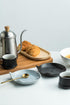 Ceramic Spoon Rest for Kitchen Counter, 5.12 Inches Cute Cat Utensil Holder for Stove Top (Light Gray)