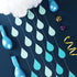 Waydress 24 Pieces Raindrop Garlands - Blue Paper Hanging Decorations for Baby Shower, Birthday, Wedding Party
