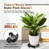 2 Pack 13'' 300Lbs 360Lockable Plant Caddy with Wheels Rolling Plant Stand Indoor Outdoor, Heavy Duty Wooden Plant