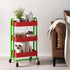 Cart,3-Tier Wheels,3 Office,Home,Kitchen,Garden13.4"x18.1"x31" Metal Rolling Metal Rolling Cart with Tier Utility Cart