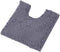 LuxUrux U-Shaped Bath Mat, Contoured Rug for Around Toilet, Super Absorbent Shaggy Bath Rug