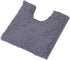 LuxUrux U-Shaped Bath Mat, Contoured Rug for Around Toilet, Super Absorbent Shaggy Bath Rug
