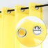 DUALIFE 72 Inches Yellow Curtains for Bedroom, Set of 2 Panels, Grommet Semi Voile Light Filtering Sheer Curtains 52x72