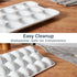17-Hole ONEMORE Ceramic Deviled Egg Platter, Christmas Deviled Egg Tray Rectangular Fridge Eggs Holder Appetizer