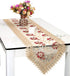 Grelucgo Small Short Burgundy Lace Doily Table Runners Dresser Scarves (13 x 36 inch)