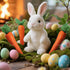 5 Pack AUEAR, Artificial Carrots Plastic Carrot Simulation Fruits Lifelike Fake Vegetables Model Teaching Photo
