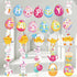 Easter Hanging Swirls Decorations for Home Office School, Happy Easter Banner with