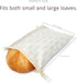 Reusable Bread Bags for Homemade Bread (2 Pack) - Cotton Beeswax Bags for Sourdough Bread Storage