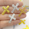 Cross Confetti - Glitter Sprinkles for Xmas, Bridal, Thanksgiving Decorations - Metallic Foil 45g 1000Pcs