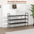 Closet, 12-16 5 Long Shoe Rack for Pairs Stackable Shoe Organizer, Shoe Shelf Storage for Sneakers & Boots Shoe Storage