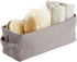 Juvale Toilet Paper Storage Basket for Bathroom Organizing, Rectangular Bin for Fabric Storage, Counter (Gray, 16 x 6 x