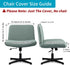 Armless YISUN Waterproof Criss Cross Chair Cover, Stretch Jacquard Chair Slipcover Washable Removable Office Desk Chair