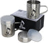 The Sasquash Spice Shaker - Professional Grade 10oz Stainless Steel Smash Burger Griddle and Grill Dredge Salt and Pepper Shaker with Lid - 2 Pack - The Sasquash Collection by Sasquash