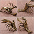 Kisangel Brass Lobster Figurine Feng Shui Statue Wealth Good Luck Sculpture Archaize Artware Chinese Tea Pet Nautical
