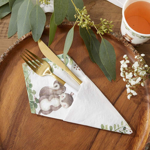 Kate Aspen Woodland Baby Shower Decorative Paper Napkins - Thick Dinner Napkins, Luncheon Serveware, 2 ply, 30 Count