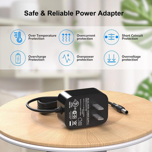 Vacuum Charger Compatible with Shark SV1106 SV1112 SV1107 SV1110, Replacement Charging Cord