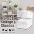6 Closets AJP Distributors Collapsible Stackable Shoe Organizer Racks for and Entryway Shoes Storage Cabinet Storage