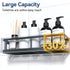 YASONIC Shower Caddy Adhesive, Rustproof Shower Shelves for Inside Shower, Large Capacity Bathroom Organizers