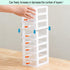 Gagee 3 Drawer Mini Desktop Unit, Clear/White Plastic Dressers for Arts and Crafts, Small Tools, Sewing Accessories