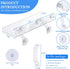 RSSCIIIUL 2 Bracket,15in Pcs Plant Window Shelf, Window Plant Shelves with Transparent Acrylic Sill Extender