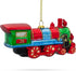 Steam Train Blown Glass Christmas Ornament