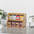 2-Layer Countertop TIOPGHAD Stackable Bamboo Tea Bag Organizer Storage Holder & Rack - Wooden Tea Box Containers