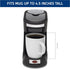 Café Valet Single Serve Coffee Maker, Brews 10 Ounces of Coffee or Hot Water, Compatible Coffee Packs