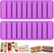 Long Strips Silicone Mold, Finger Shaped Cookie Molds, 2 PCS-10 Cavity Chocolate Rectangular Cereal Bar Molds, Ice Cube